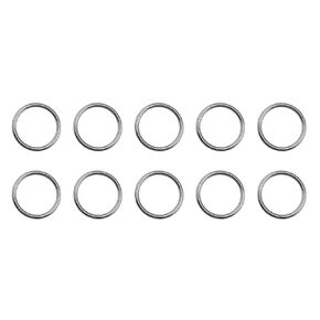 US STAINLESS 10 Pieces Stainless Steel 316 Round Ring Welded 1/8" x 1 5/8" (3mm x 40mm ID) Marine Grade