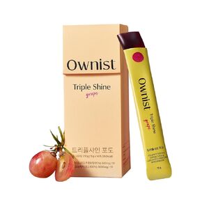 Triple Shine Grape Jelly On-The-Go - Skin Brightening & Targets Dark Spots, Contains Belight™, Vitamins B, C- Grape Flavor - 14 Individual Stick Packs