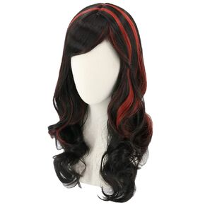 Kids Girls Wig with Bow Headband Short Black Wig Curly For Halloween Costume Cosplay