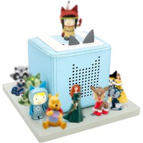 for Tonie Shelf, Tonies Storage for Toniebox Tonie Figures Creative Tonies Magnetic Shelf for,Tonie Box Player 10-30 Characters (Grey) in Kuwait