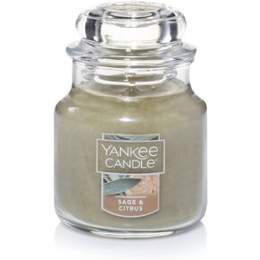 Yankee Candle Sage & Citrus Small Jar Candle, Fresh Scent