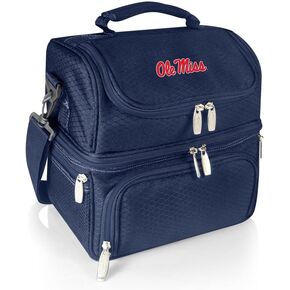 NCAA Ole Miss Rebels Pranzo Lunch Bag - Insulated Lunch Box with Picnic Set - Lunch Cooler Bag