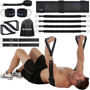 Brebebe Door Anchor Strap for Resistance Exercise, Resistance Bands Full Body Workout for Bench Press, Deadlift, Smith Barbell Squat, Multi Functional Home Gym