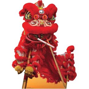 Cardboard People Chinese New Year Red Dragon Life Size Cardboard Cutout Standup