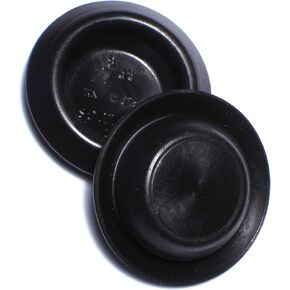014973175887 Round Sheet Metal Plug, 7/8-Inch, 6-Piece,Black