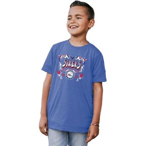 Blue 84 Unisex Kid's NBA Officially Licensed Youth Tri-Blend T-Shirt Basketball Team Color