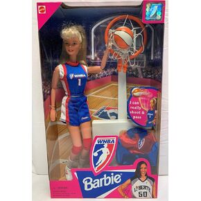 دمية باربي الشقراء لكرة السلة من WNBA من ماتيل