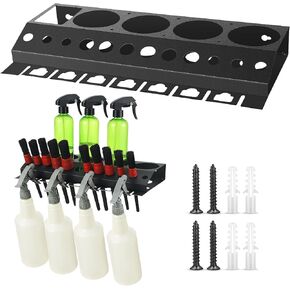 2 Pack Spray Bottle Rack Spray Bottle Holder Wall Mount Black Spray Bottle Storage Rack Detailing Brush Organizer 3/8" Air Tool Holder for Garage and Workspace in Saudi Arabia