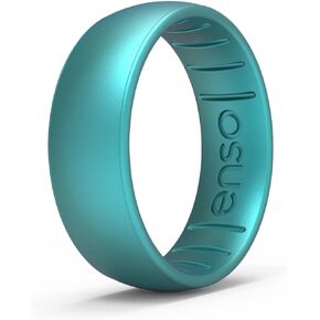 Enso Rings Elements Classic Silicone Ring - Peacock Quartz-Infused - 6