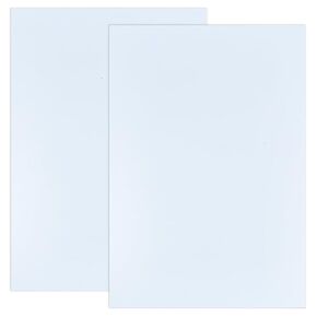 OLYCRAFT 2 Sheets White ABS Plastic Sheet 11.8x7.9 inch ABS Plastic Plates 3mm Thick Hard Plastic Sheet for Architectural Models Sand Table Building Model Material Supplies