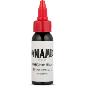 Dynamic Color Co - Union Black Tattoo Ink,1 oz REACH Compliant Safe Tattoo Ink for European Regulations - Superior Black Tattoo Ink, Tattoo Ink Made in USA