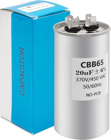 20 uF ± 5% CBB65 370V/450V AC -40 ℃ to+70 ℃/-104 ℉ to+158 ℉ 50/60 Hz Dual Run Circular Start Capacitor in Saudi Arabia