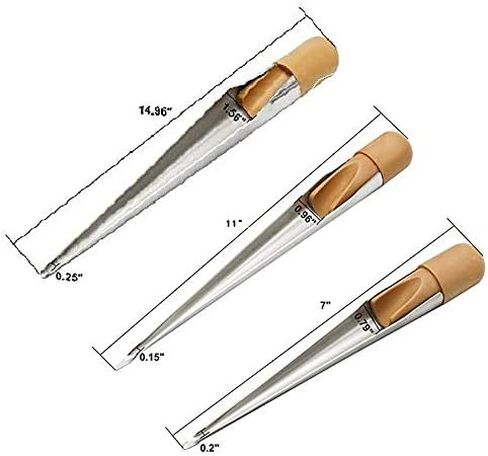 Amarine Made Stainless Steel Rope Splicing Spike FID with Wood Handle for Dia. 1/8" to 1/2", 1/2" to 1", 1" and up Rope (Medium) in Saudi Arabia