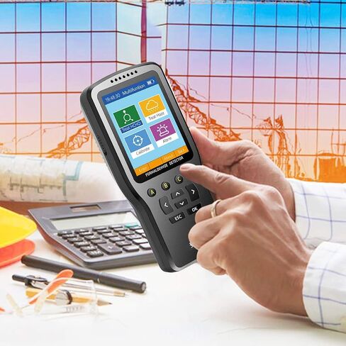 جهاز مراقبة جودة الهواء الداخلي من VSON، كاشف الفورمالديهايد، TVOC/HCHO/PM2.5/PM10/PM1.0 مقياس درجة الحرارة والرطوبة، بيانات في الوقت الحقيقي، شاشة ملونة (شحن USB) in Saudi Arabia