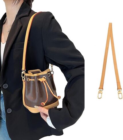 Vachetta Leather Strap Replacement,Purse Shoulder Straps for Handbag (Width:0.37in&Length:23.5in) in Saudi Arabia