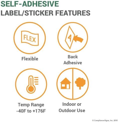 ComplianceSigns.com 12"x12" Adhesive Vinyl Blank NFPA 704 Hazard Diamond Placard, Made in the USA in Saudi Arabia