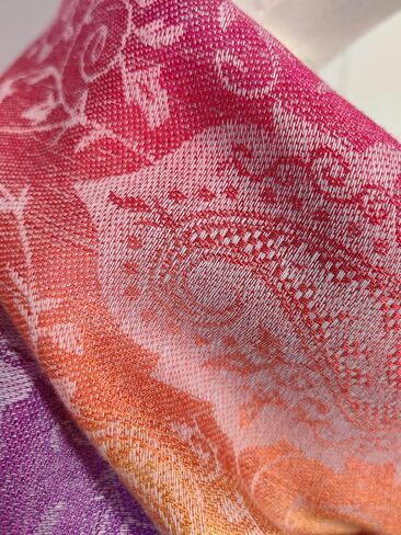 Wander Agio Womens Pashmina Shawl Party Jacquard Wraps Evening Dress Silk Like Wrap Long Silky Satin Face Scarf Colourful in Saudi Arabia
