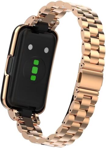 Compatible for Huawei Band 9/8/7 Bands,Stainless Steel Metal Replacement Strap Bracelet with Metal Frame for Huawei Band 7/8/9 Woman Man in Saudi Arabia