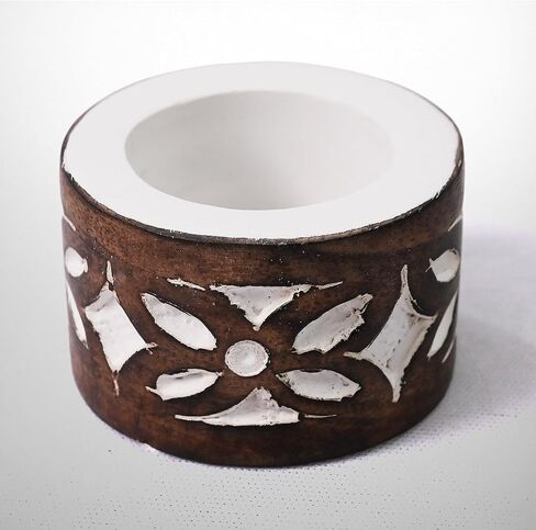 مجموعة حلقات مناديل خشبية مكونة من 10 قطع، حوامل مناديل خشبية من المانجو لأدوات مائدة الطعام، حلقات مناديل كبيرة، طاولة طعام، للاستخدام اليومي، الزفاف، الذكرى السنوية، عيد الشكر، حفلة المعمودية in Kuwait