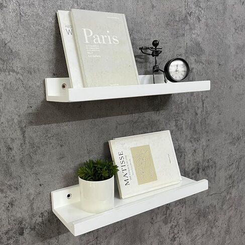 Picture Ledge Shelf,Long Floating Shelves for Wall,Wall Mounted 16 Inch Shelves,Large Pine Wood Wall Shelves for Storage, Rustic Hanging Shelves for Living Room,Display,Bedroom Bathroom in Saudi Arabia