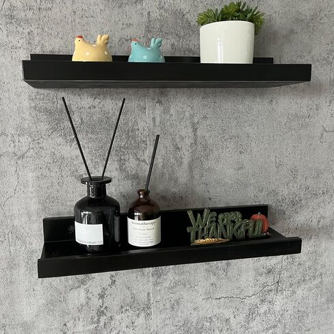 Picture Ledge Shelf,Long Floating Shelves for Wall,Wall Mounted 16 Inch Shelves,Large Pine Wood Wall Shelves for Storage, Rustic Hanging Shelves for Living Room,Display,Bedroom Bathroom in Saudi Arabia
