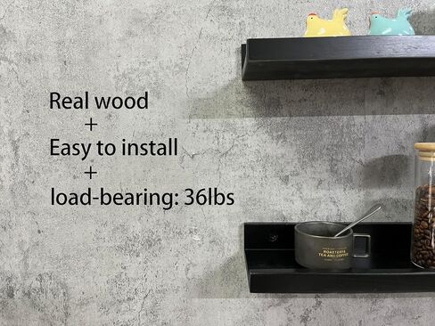 Picture Ledge Shelf,Long Floating Shelves for Wall,Wall Mounted 16 Inch Shelves,Large Pine Wood Wall Shelves for Storage, Rustic Hanging Shelves for Living Room,Display,Bedroom Bathroom in Saudi Arabia