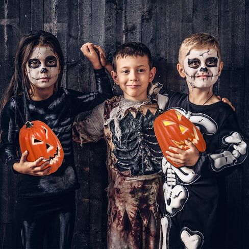 Abaodam Halloween LED Pumpkin Light الجوف خارج جاك O فانوس اليقطين تمثال فانوس اليقطين LED ضوء البلاستيك البرتقالي ضوء الديكور لحزب المنزل in Saudi Arabia