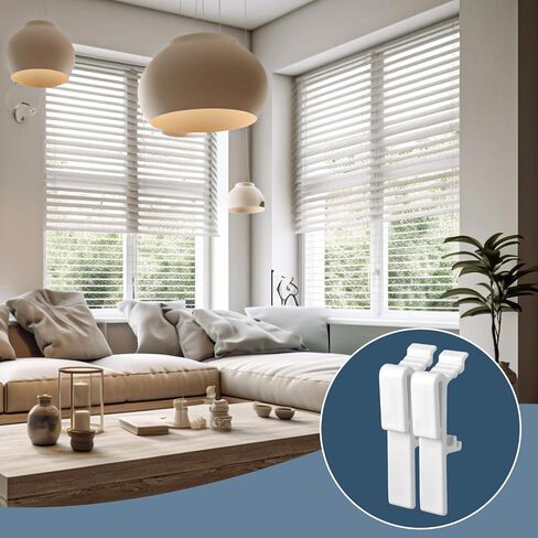 12 PCS Blind Valance Clips Vertical Blind Dust Cover Valance Clip Holder Window Blind Clips Plastic Valance Retainer Blind Cover Clips Replacement Parts for 1-1/2 Inch and 1-9/16 Inch Rail Across in Saudi Arabia