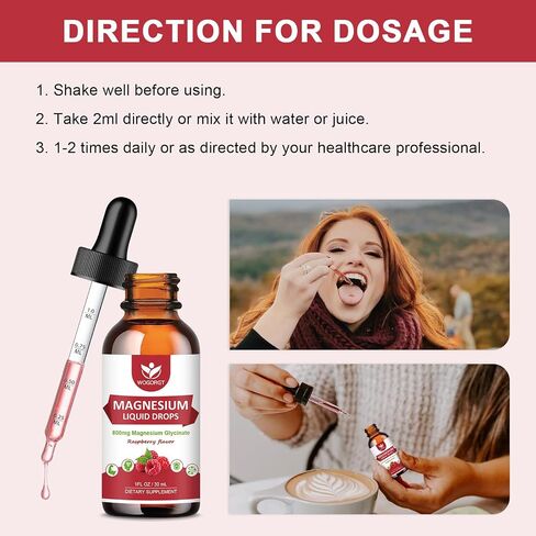 (2 Pack) Magnesium Glycinate Liquid Drops with Citrate & Taurate - High Absorption 1000mg Liquid Magnesium Complex with D3, GABA, L-theanine for Cognition, Calm, Mood & Sleep, Pineapple Flavor - 30mL in Saudi Arabia