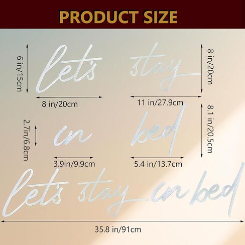 Let’s Stay in Bed Sign Metal Bedroom Wall Decor above Bed, Iron Letters Wall Hanging Art, Farmhouse Wall Art for Home Bedroom Apartment Office Hotel Decor, Black in Saudi Arabia