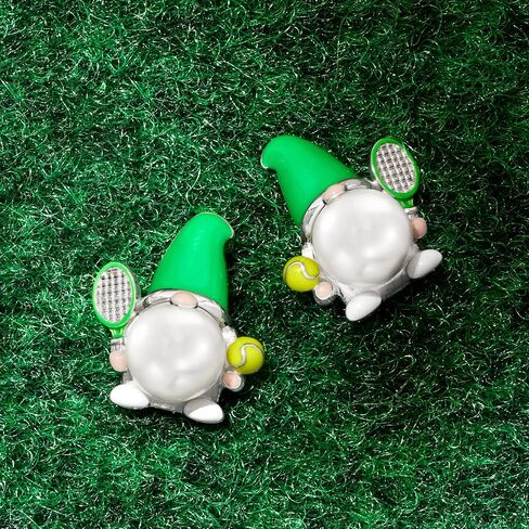Ross-Simons 8-8.5mm Cultured Pearl and Multicolored Enamel Patriotic Gnome Earrings in Sterling Silver in Saudi Arabia