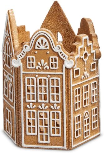RAZ Imports Gingerbread Village، ارتفاع 8 بوصة، سطح الطاولة، ديكور المنزل in Saudi Arabia