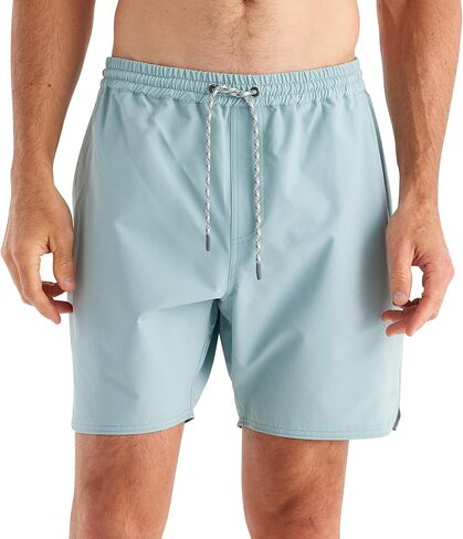 شورت سباحة رجالي من Free Fly Andros - حماية من أشعة الشمس بعامل حماية من أشعة الشمس 50+ مع مقاس قابل للتعديل، شورت سباحة بدرزة داخلية 7 بوصات للرجال in Kuwait