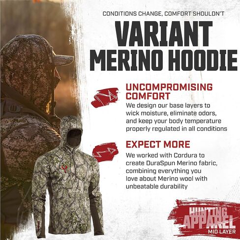 سترة Badlands Variant Merino - طبقة متوسطة من الصوف in Kuwait