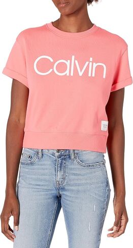 Calvin Klein Performance Women's Calvin Logo Short Sleeve Crew Neck Pullover in Saudi Arabia