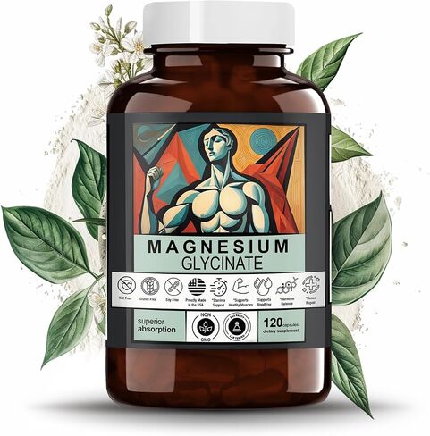زيتا تشاد المغنيسيوم جليسينات | تخليق الحمض النووي والحمض النووي الريبي (RNA)، ودعم الجهاز العصبي، ووظيفة العضلات، وتخليق البروتين | عالي الامتصاص ولطيف على المعدة | 120 كبسولة in Saudi Arabia