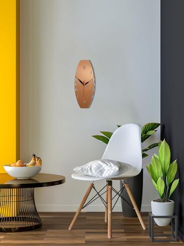 Colorfull Worlds Minimalist 3D Wall Clock: A Unique Vertical Home Decor Piece | Modern Metal Clocks for Stylish Interiors | Perfect for Enhancing Your Living Room | Silver in Saudi Arabia