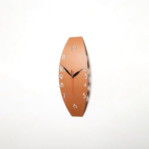 Colorfull Worlds Minimalist 3D Wall Clock: A Unique Vertical Home Decor Piece | Modern Metal Clocks for Stylish Interiors | Perfect for Enhancing Your Living Room | Silver in Saudi Arabia