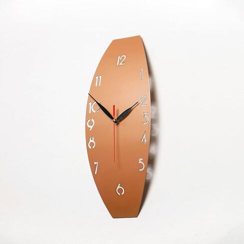 Colorfull Worlds Minimalist 3D Wall Clock: A Unique Vertical Home Decor Piece | Modern Metal Clocks for Stylish Interiors | Perfect for Enhancing Your Living Room | Silver in Saudi Arabia