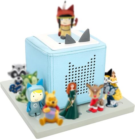 for Tonie Shelf, Tonies Storage for Toniebox Tonie Figures Creative Tonies Magnetic Shelf for,Tonie Box Player 10-30 Characters (Grey) in Kuwait