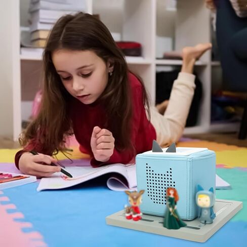 for Tonie Shelf, Tonies Storage for Toniebox Tonie Figures Creative Tonies Magnetic Shelf for,Tonie Box Player 10-30 Characters (Grey) in Kuwait