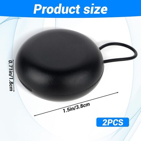 2pcs Earplug Cases Round Potable Ear Plug Holder Potable Mini Storage Case Ear Plug Carrying Cases Case Earbud Organizer for Travel Business Trip Earbuds Trinkets Pills Storage in Saudi Arabia