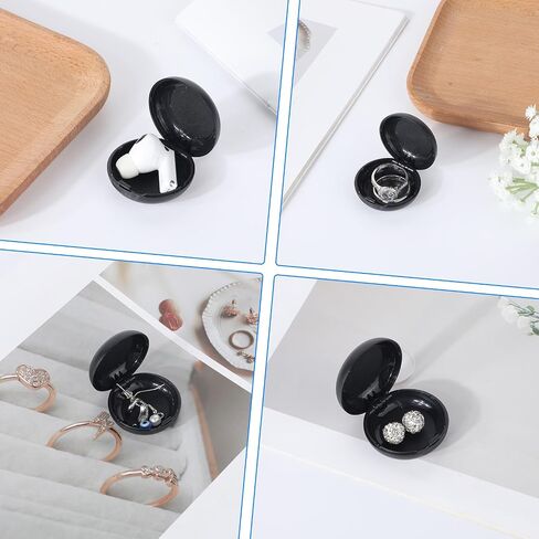 2pcs Earplug Cases Round Potable Ear Plug Holder Potable Mini Storage Case Ear Plug Carrying Cases Case Earbud Organizer for Travel Business Trip Earbuds Trinkets Pills Storage in Saudi Arabia