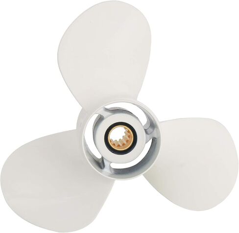 Amarine Made Aluminum Alloy Propeller 11 3/8x12 for Yamaha 25HP 30HP 40HP 45HP 50HP 55HP 60HP Outboard Motor 69W-45952-00 in Saudi Arabia