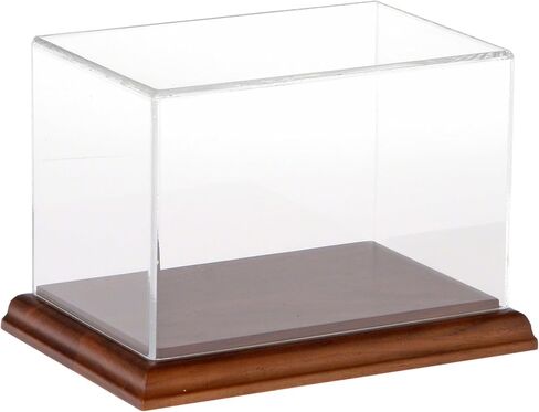 Plymor Clear Acrylic Display Case with Hardwood Base, 6" W x 4" D x 4" H in Saudi Arabia