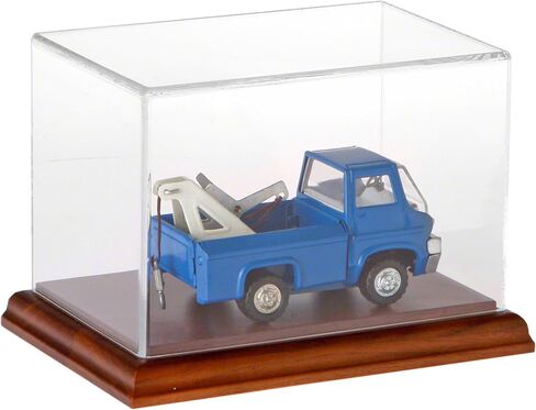 Plymor Clear Acrylic Display Case with Hardwood Base, 6" W x 4" D x 4" H in Saudi Arabia
