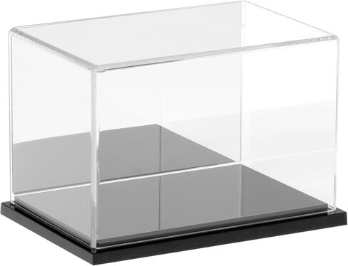 Plymor Clear Acrylic Display Case with Hardwood Base, 6" W x 4" D x 4" H in Saudi Arabia