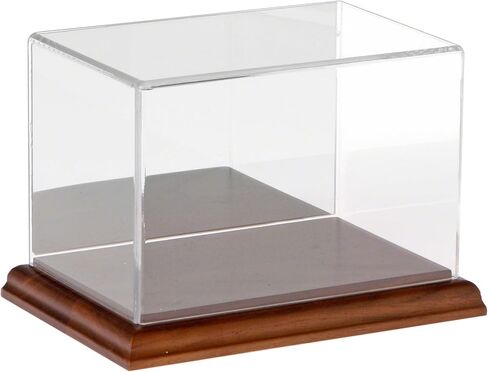 Plymor Clear Acrylic Display Case with Hardwood Base, 6" W x 4" D x 4" H in Saudi Arabia