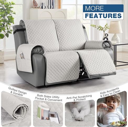 أغطية أريكة TAOCOCO مقاومة للماء، غطاء أريكة منزلق لـ 3 وسائد، غطاء أريكة للحيوانات الأليفة لـ 3 مقاعد، غطاء أريكة قابل للغسل، واقي الأثاث مع أشرطة (3 مقاعد، قهوة) in Kuwait