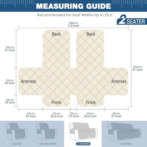 أغطية أريكة TAOCOCO مقاومة للماء، غطاء أريكة منزلق لـ 3 وسائد، غطاء أريكة للحيوانات الأليفة لـ 3 مقاعد، غطاء أريكة قابل للغسل، واقي الأثاث مع أشرطة (3 مقاعد، قهوة) in Kuwait